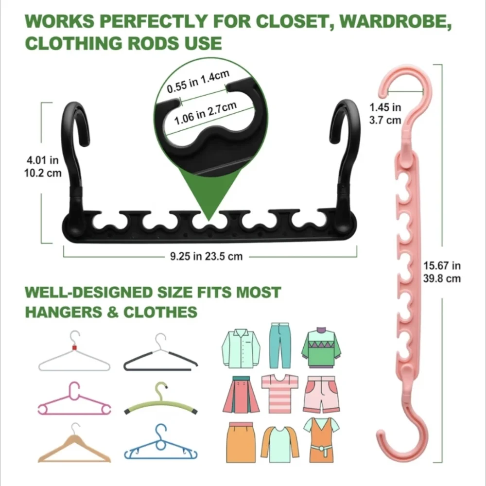Amazon Multi-Color Space-Saving Closet Hangers